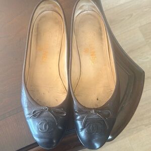 Chanel 7 1/2 Chocolate brown - black ballet